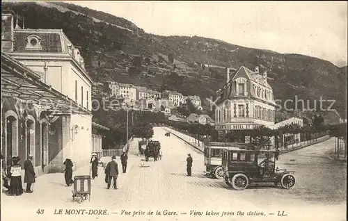 Le Mont Dore Puy de Dome Vue prise de la Gare Voitures
