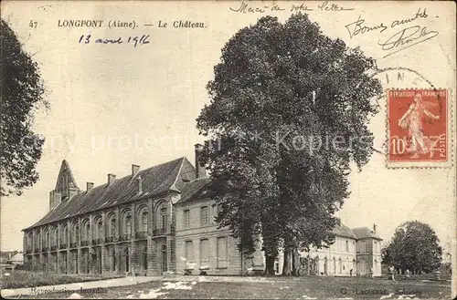 Longpont Aisne Chateau Schloss Kat. Longpont