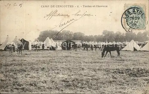 Cercottes Au Camp Tentes et Chevaux Kat. Cercottes