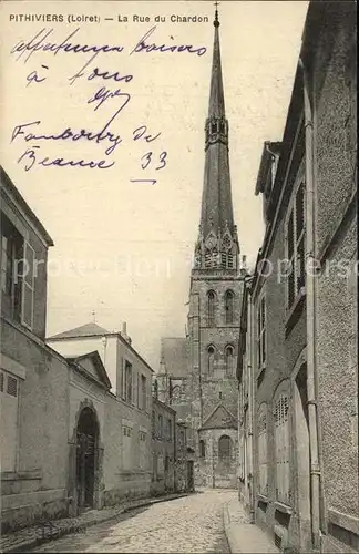 Pithiviers Loiret Rue du Chardon Eglise Kat. Pithiviers