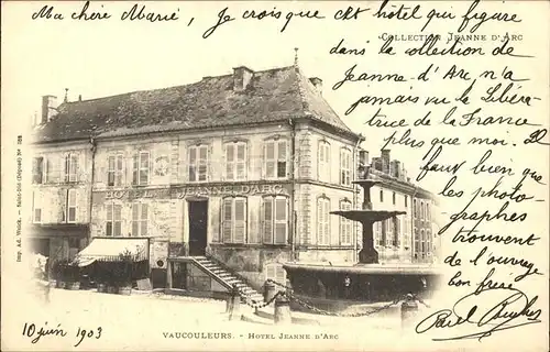 Vaucouleurs Hotel Jeanne d Arc Fontaine Kat. Vaucouleurs