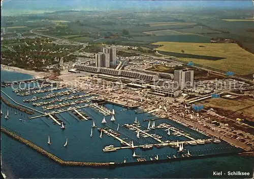Kiel Fliegeraufnahme Olympia Hafen und Olympia Zentrum Kat. Kiel