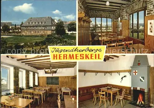 Hermeskeil Jugendherberge Aussenansicht Speiseraum Kaminzimmer  Kat. Hermeskeil
