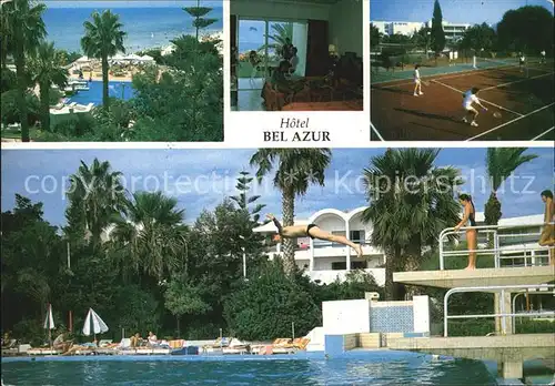 Hammamet Hotel Bel Azur Tennisplatz Poollanschaft Kat. Tunesien