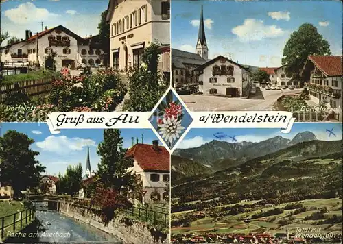 Au Berchtesgaden am Wendelstein Auerbach Dorfplatz Kat. Berchtesgaden