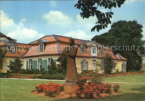 Wolfenbuettel Lessinghaus mit Denkmal Kat. Wolfenbuettel