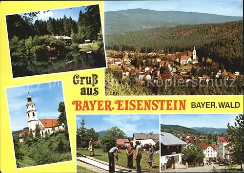 Bayerisch Eisenstein Fliegeraufnahme Minigolf Kat. Bayerisch Eisenstein