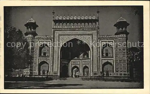 Indien Gateway Taj Mahal Agra  Kat. Indien