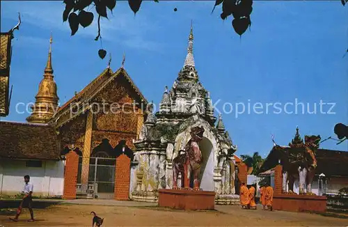 Thailand Wat Phrathat Hariphoon chai Kat. Thailand