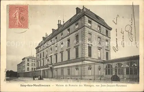 Issy les Moulineaux Maison de Retraite des Menages Rue Jean Jacques Rousseau Kat. Issy les Moulineaux