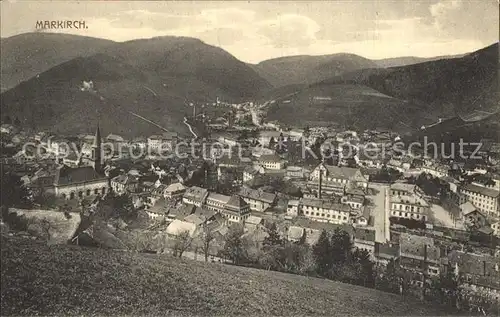 Markirch Panorama Vogesen Kat. Sainte Marie aux Mines