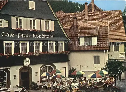 Alpirsbach Konditorei Cafe Pfau Kat. Alpirsbach