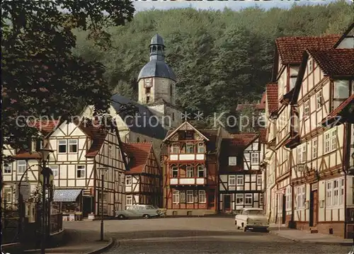 Bad Sooden Allendorf Rhenanusplatz mit Marienkirche Kat. Bad Sooden Allendorf