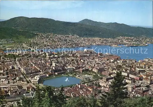 Bergen Hordaland Panorama Kat. Bergen