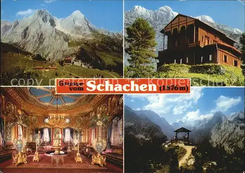 Schachen Garmisch Schachenhaeuser Schachenschloss  Kat. Garmisch Partenkirchen