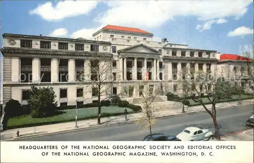 Washington DC Headquarters National Geographic Society  Kat. Washington