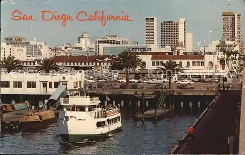 San Diego California Hafen Stadtansicht Kat. San Diego