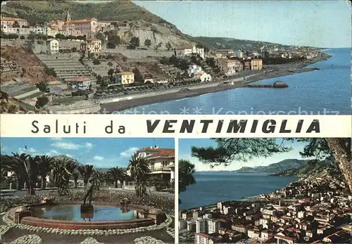 Ventimiglia Italien Brunnen Luftaufnahme Kat. Italien