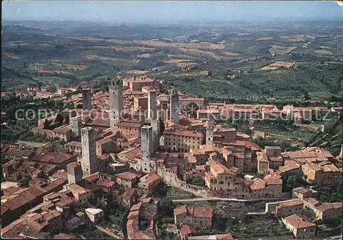 San Gimignano Panorama Luftaufnahme