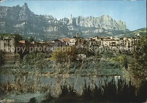Montserrat Kloster Blick vom Manistral Kat. Spanien