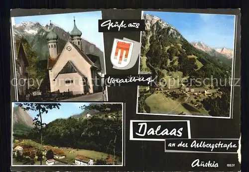 Dalaas Kirche Panoramen Kat. Dalaas Arlberg