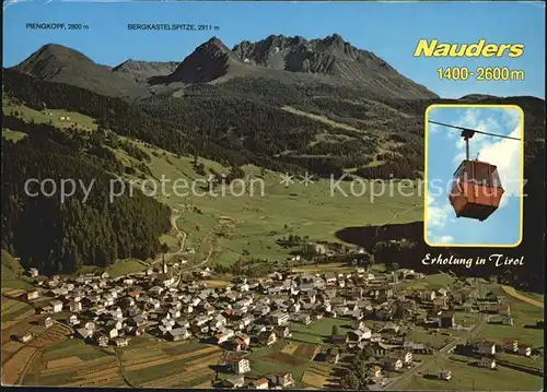 Nauders Tirol Panorama Pengkopf Bergkastelspitze Kat. Nauders