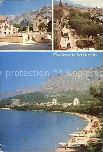 Makarska Dalmatien Stadtansichten Kat. Kroatien