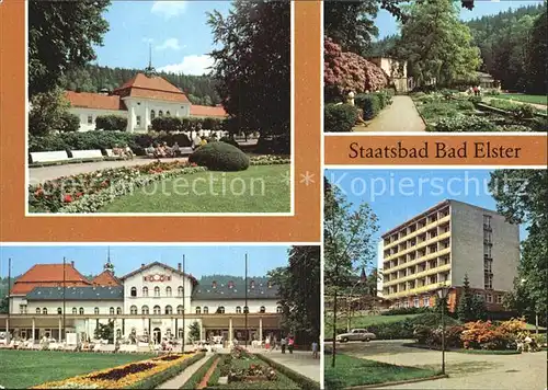Bad Elster Badehaus HO Badecafe Badeplatz Klinik Herz Kreislauf Kat. Bad Elster