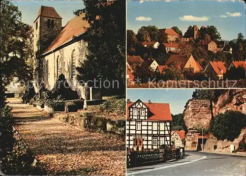 Reinhausen Goettingen Klosterkirche Blick vom Allerberg Bilstein Kat. Gleichen