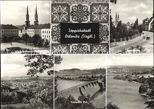 Oelsnitz Vogtland Ernst Thaelmann Platz Talsperre Pirk Egerstrasse  Kat. Oelsnitz Vogtland