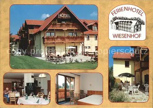 Schmannewitz Ferienhotel Wiesenhof Gaststube Zimmer Terrasse Kat. Dahlen Sachsen
