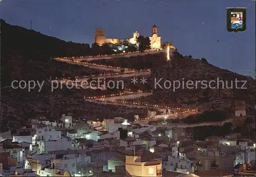 Cullera Valenciana Bajada del castillo en fiestas  Kat. Valencia