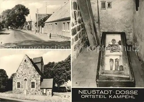 Kampehl Teilansicht Wehrkirche der nicht verweste Leihnahm des Ritters Kat. Neustadt Dosse