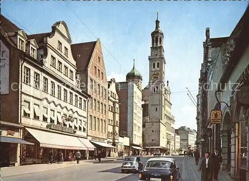Augsburg Maximilianstrasse mit Perlach Kat. Augsburg