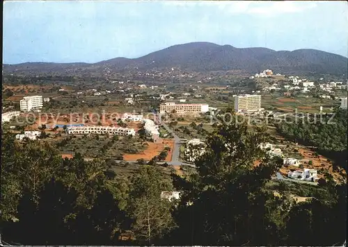 Santa Eulalia del Rio Fliegeraufnahme Kat. Ibiza Islas Baleares