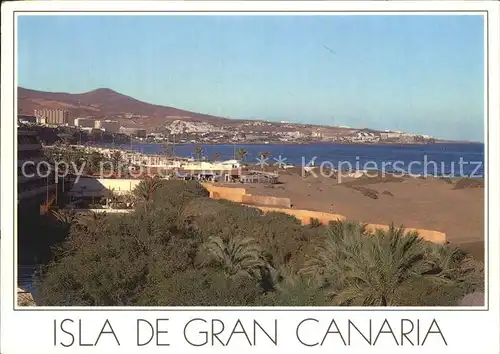 Playa del Ingles Gran Canaria Strandansicht Kat. San Bartolome de Tirajana