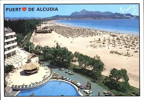 Puerto de Alcudia Strandansicht Kat. Alcudia Mallorca