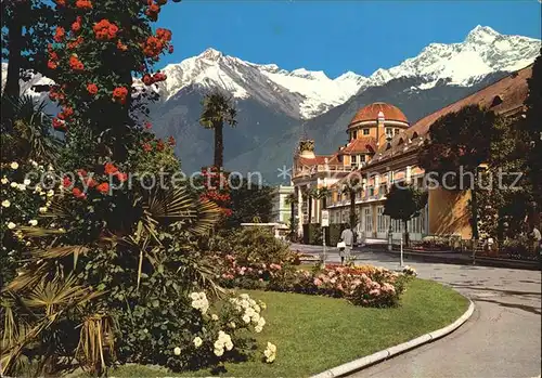 Meran Merano Kurhaus gegen Texelgruppe