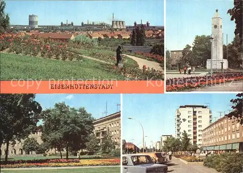 Eisenhuettenstadt Am Rosenhuegel Platz der DeutschSowjetischen Freundschaft Wohnblock Leninallee Kat. Eisenhuettenstadt