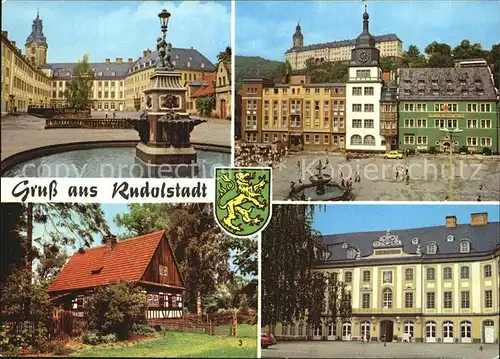 Rudolstadt Schloss Heidecksburg Marktplatz Volkskundemuseum  Kat. Rudolstadt