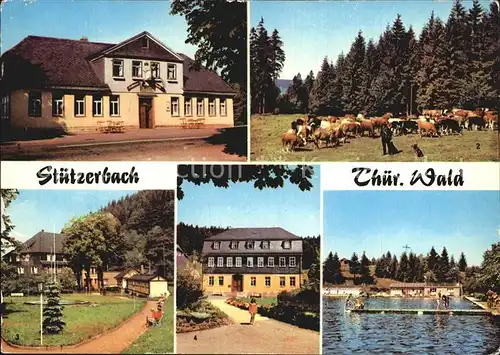 Stuetzerbach Gasthaus Auerhahn Kuhherde Kurpark Goethehaus Schwimmbad Kat. Stuetzerbach