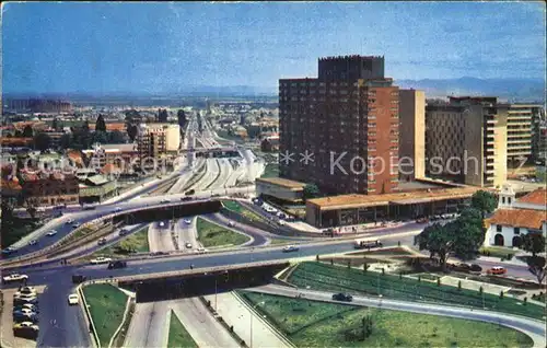 Bogota Colombia Puente sobre la calle 26 Al fondo el Hotel Tequendama Kat. Bogota