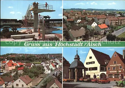Hoechstadt Aisch Schwimmbad Stadtblick Teilansicht Kat. Hoechstadt a.d.Aisch