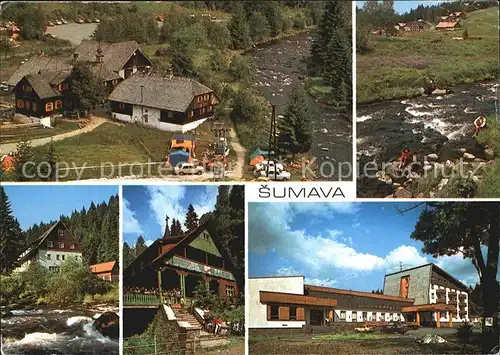 Sumava Boehmerwald Antygl Modrava Cenkova pila Bystrina Turnerova chata Hotel Sumava Kat. Tschechische Republik