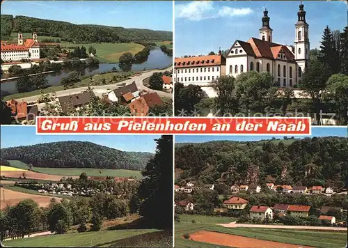Pielenhofen Partie an der Naab Kirche Panorama Teilansicht Kat. Pielenhofen