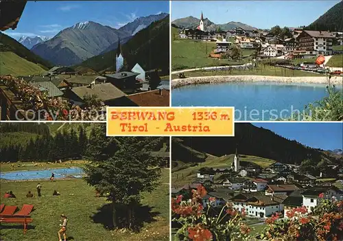 Berwang Tirol Teilansichten Schwimmbad Kat. Berwang