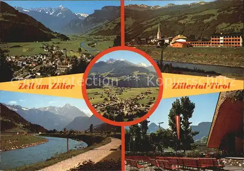 Zell Ziller Tirol Teileinsichten Zillerpartie Konzertbuehne Kat. Zell am Ziller