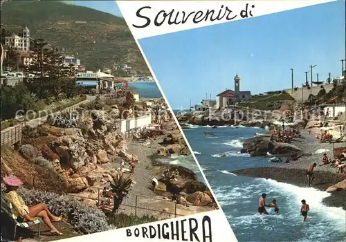 Bordighera Riviera dei Fiori Strandpartien Kat. Bordighera