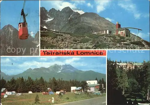 Tatranska Lomnica Seilbahn Bergstation Campingplatz Kat. Tschechische Republik
