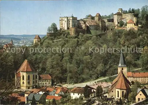 Passau Ilzstadt mit Festung Oberhaus Kat. Passau